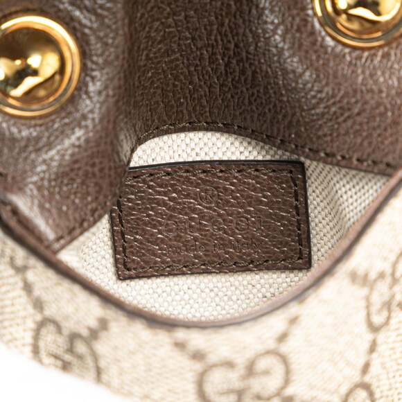 GUCCI Brown Leather Shoulder Bag - Picture 6 of 9